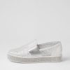 Shoes TOP END | Paura White Shimmer Silver Multi Sneakers