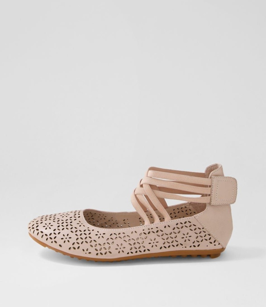 Shoes DJANGO & JULIETTE | Berna Rose Leather Ballet Flats