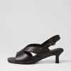 Shoes ZIERA | Ivide Xw Black Leather Sandals