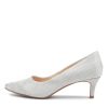 Shoes DIANA FERRARI | Tangle Silver Metallic Suede Pumps