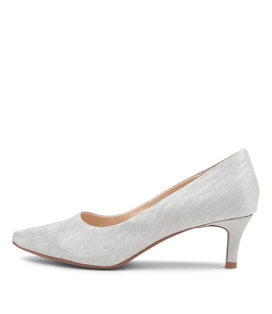 Shoes DIANA FERRARI | Tangle Silver Metallic Suede Pumps