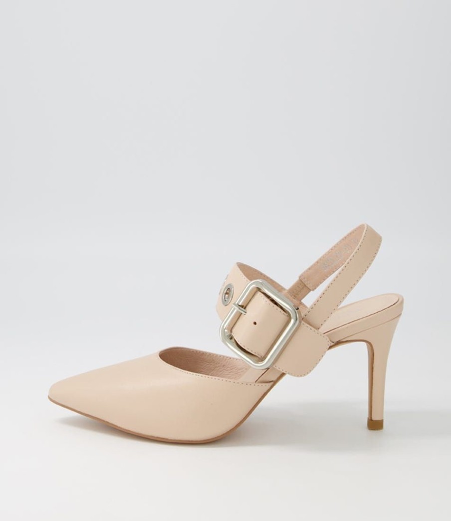 Shoes TOP END | Brylie Nude Leather Heels