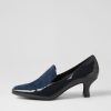 Shoes DJANGO & JULIETTE | Coburg Navy Patent Suede Heels