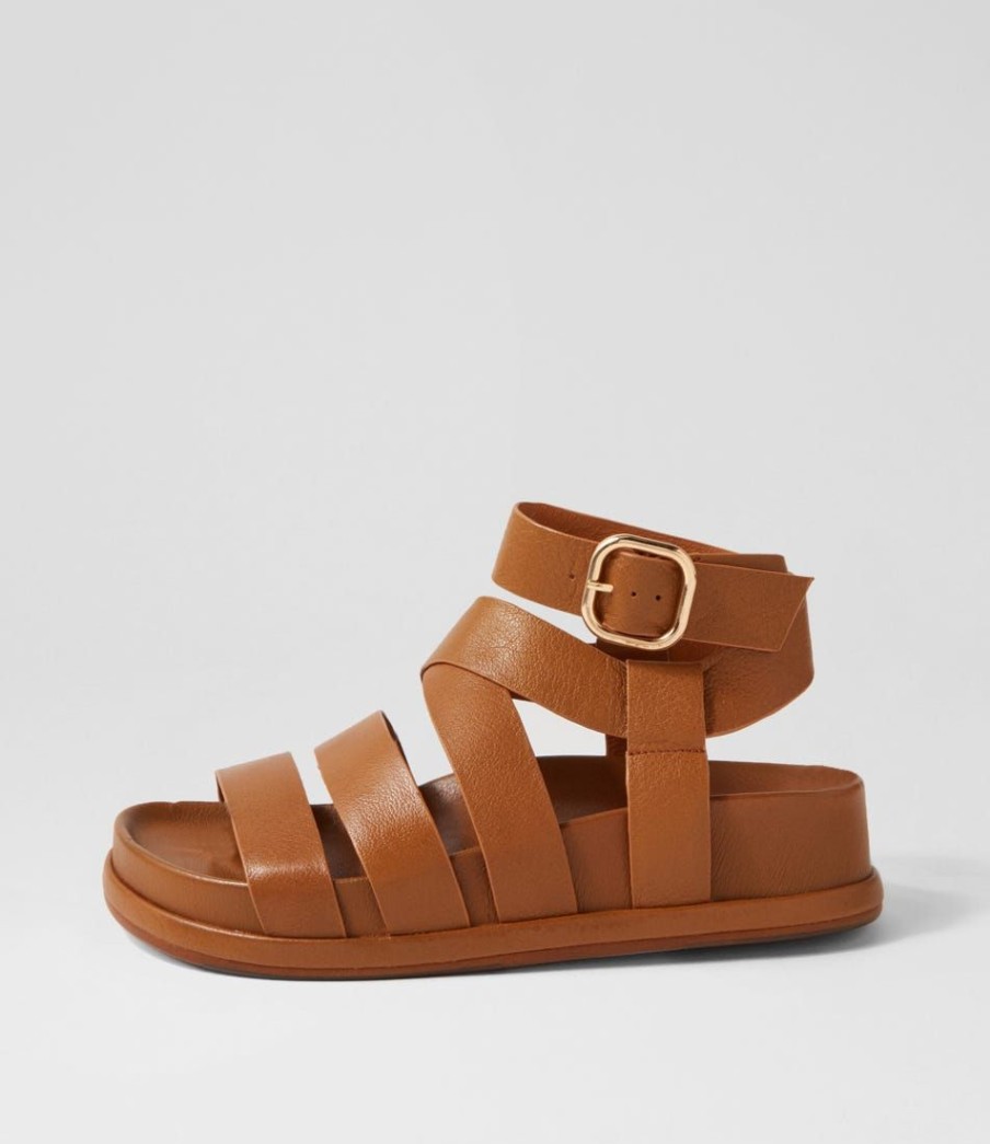 Shoes DJANGO & JULIETTE | Gulie Toffee Leather Sandals