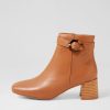 Shoes DIANA FERRARI | Cadeo Dark Tan Leather Ankle Boots