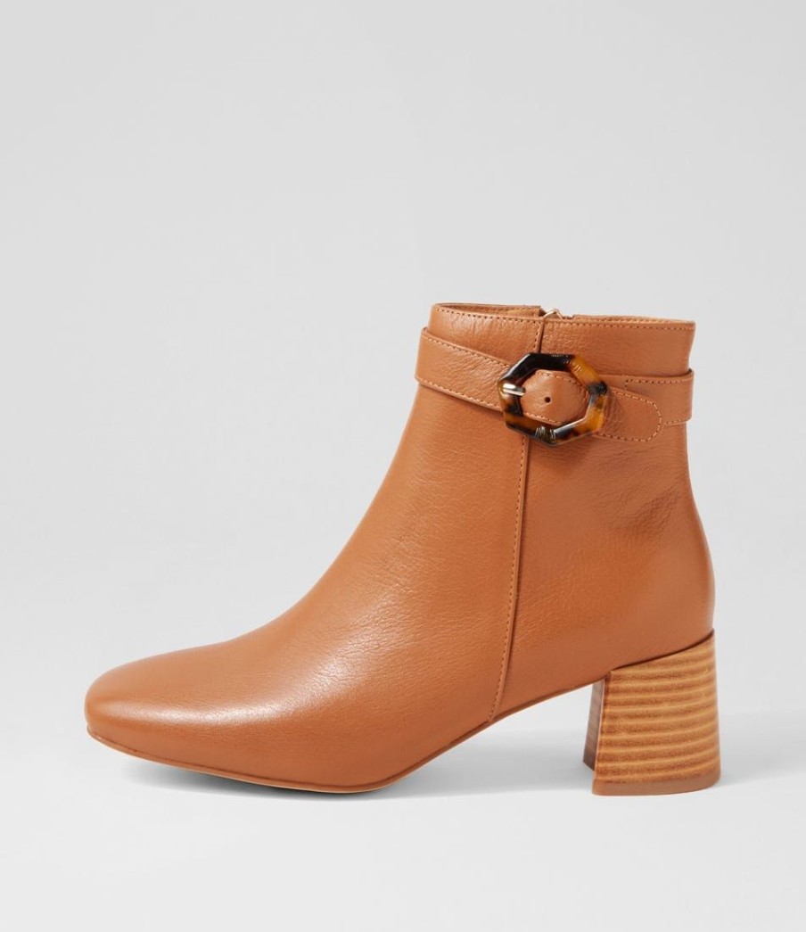 Shoes DIANA FERRARI | Cadeo Dark Tan Leather Ankle Boots