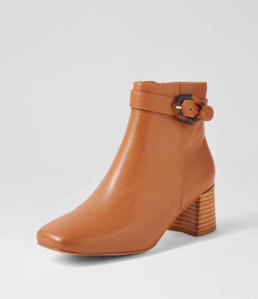 Shoes DIANA FERRARI | Cadeo Dark Tan Leather Ankle Boots