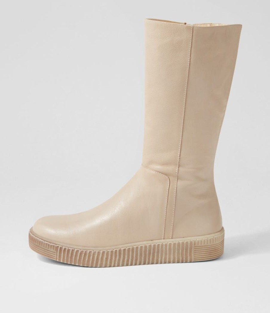 Shoes DJANGO & JULIETTE | Tyrese Almond Leather Calf Boots