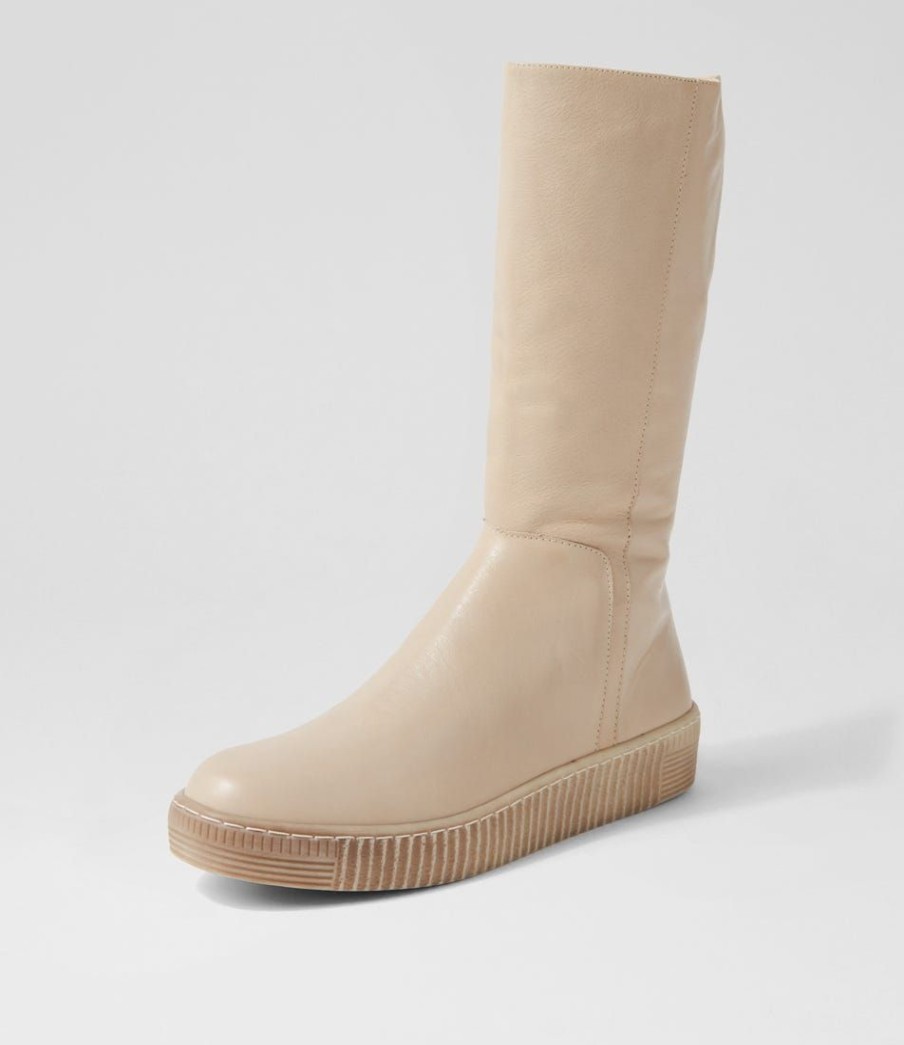 Shoes DJANGO & JULIETTE | Tyrese Almond Leather Calf Boots