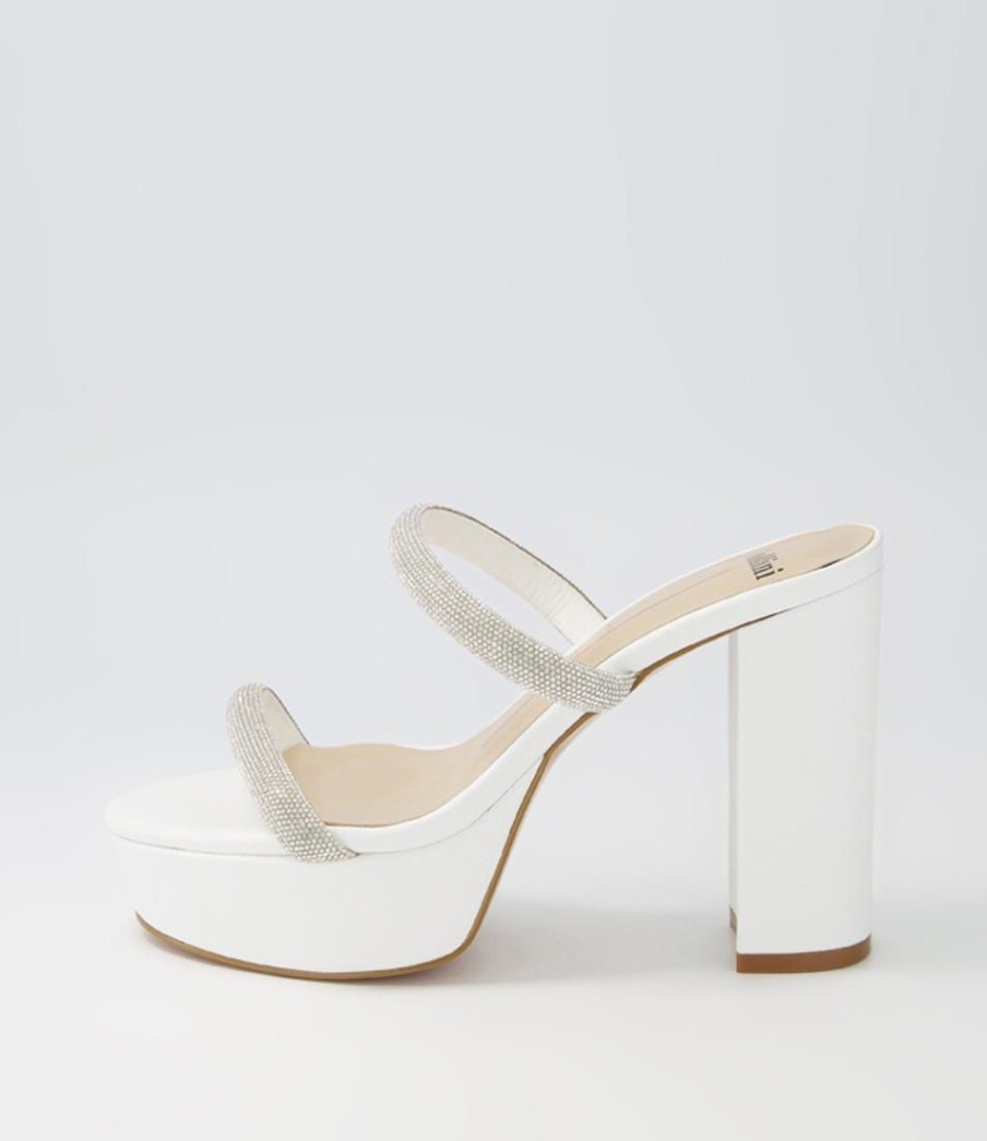 Shoes MOLLINI | Aine White Leather Mules