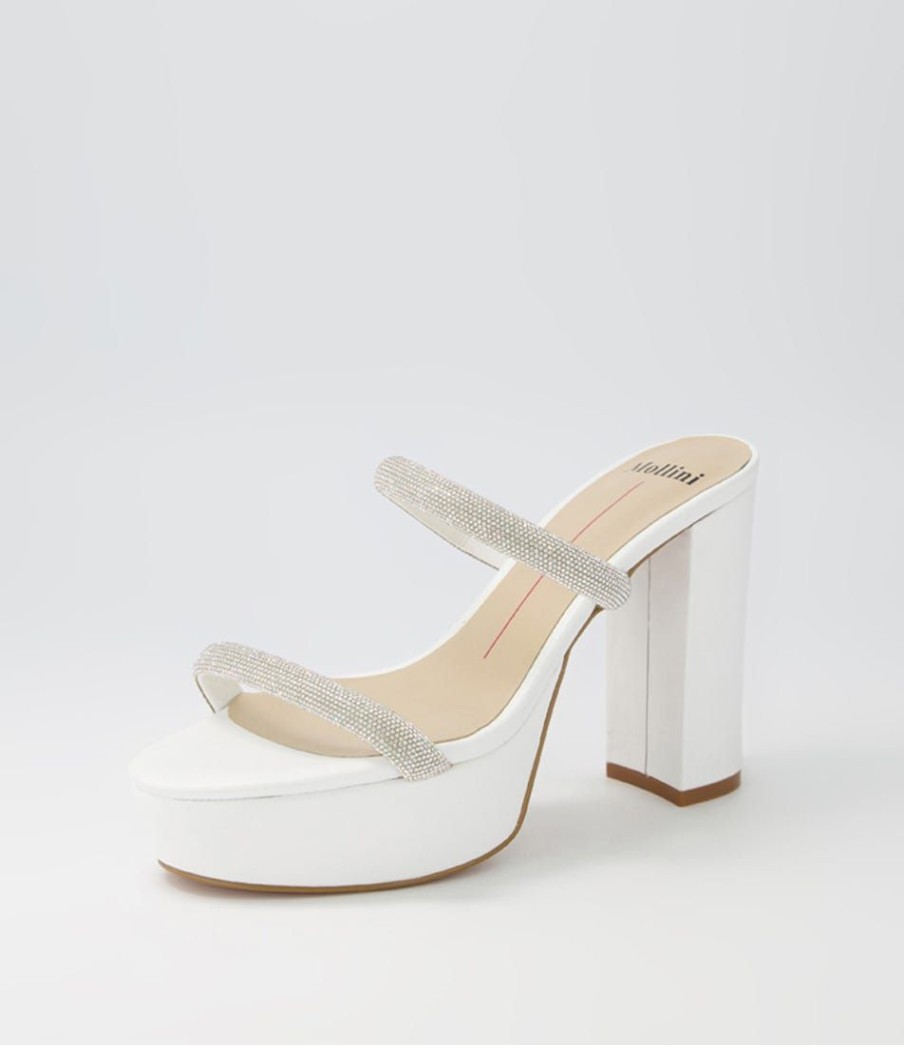 Shoes MOLLINI | Aine White Leather Mules