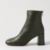 Shoes MOLLINI | Tems Green Leather Ankle Boots