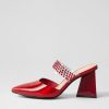 Shoes DJANGO & JULIETTE | Hallams Red Mirror Patent Heels