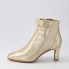 Shoes DJANGO & JULIETTE | Taysie Old Gold Scratch Leather Ankle Boots