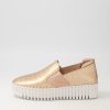 Shoes DJANGO & JULIETTE | Becca Rose Gold White Croc Leather Sneakers