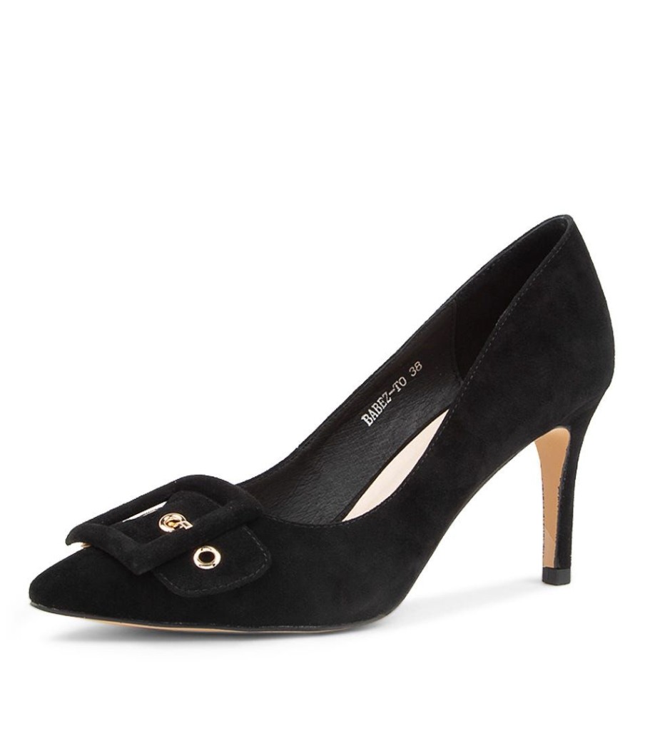 Shoes TOP END | Babez Black Suede Heels