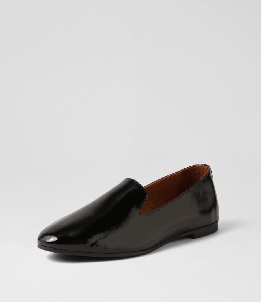 Shoes DIANA FERRARI | Senelna Black Patent Leather Loafers