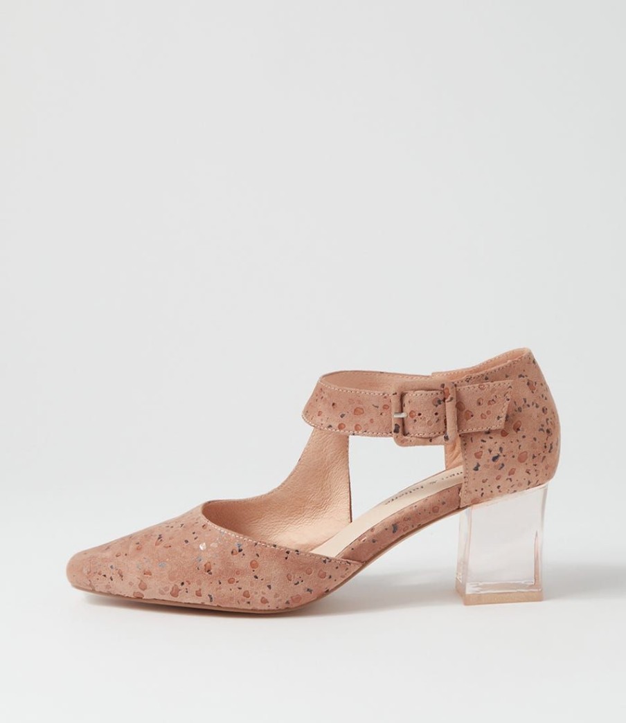 Shoes DJANGO & JULIETTE | Happie Cafe Sparkle Suede Heels