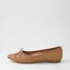 Shoes MOLLINI | Geraine Dark Tan Leather Ballet Flats