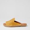 Shoes DIANA FERRARI | Pomma Yellow Leather Slides