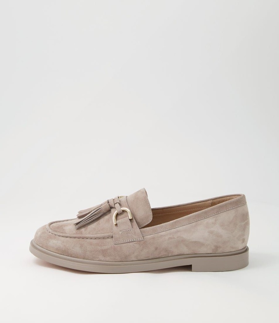 Shoes MOLLINI | Gelly Light Taupe Suede Loafers