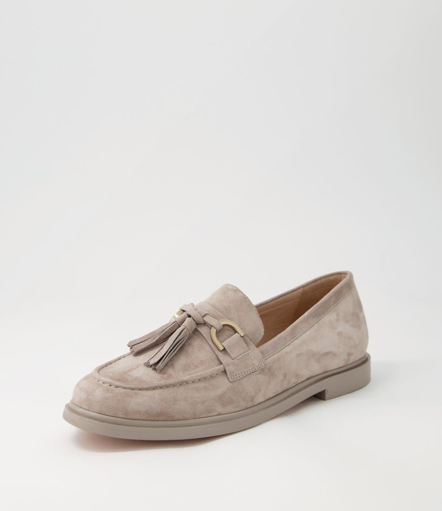 Shoes MOLLINI | Gelly Light Taupe Suede Loafers