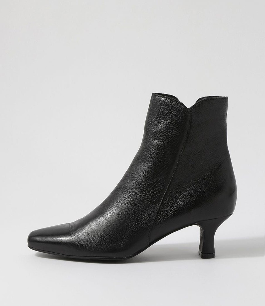 Shoes DJANGO & JULIETTE | Cheza Black Leather Ankle Boots