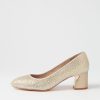 Shoes DJANGO & JULIETTE | Jenice Gold Petrol Leather Heels