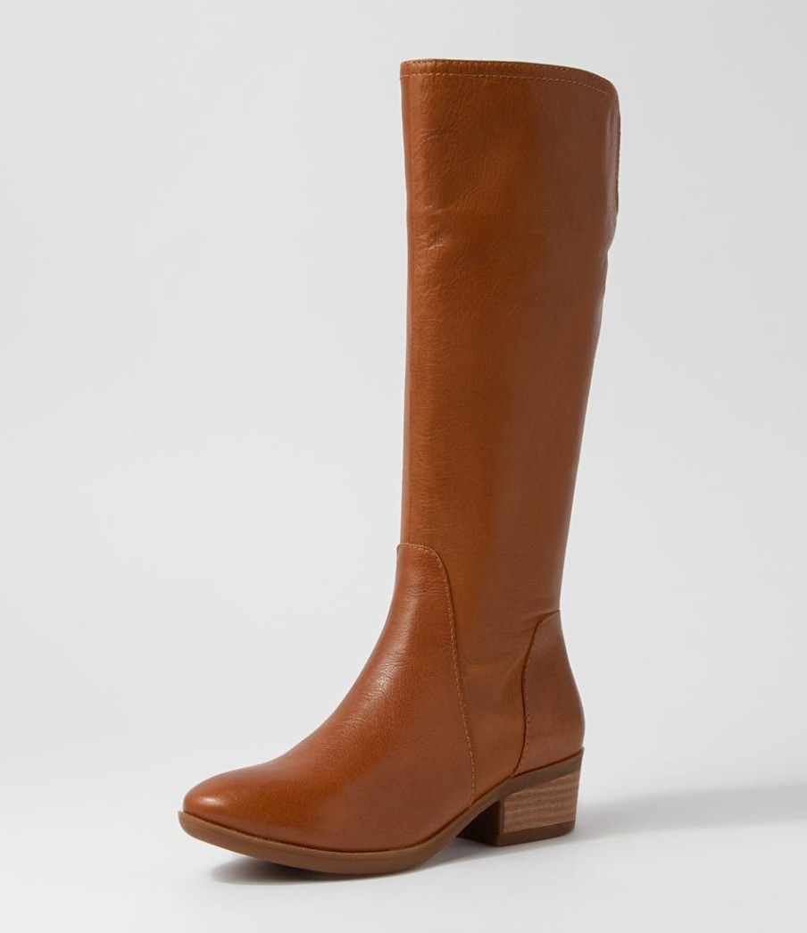 Shoes DIANA FERRARI | Zesto Whisky Leather Knee High Boots