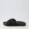 Shoes ROLLIE | Tide Cross Slide Black Terrain Suede Slides