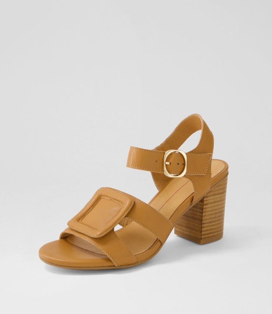 Shoes MOLLINI | Atune Dark Tan Natural Leather Sandals