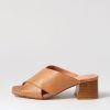 Shoes DJANGO & JULIETTE | Fabricate Dark Tan Leather Mules