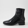 Shoes DJANGO & JULIETTE | Vamee Black Patent Leather Ankle Boots