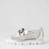 Shoes TOP END | Esin Silver Mesh Leather Sneakers