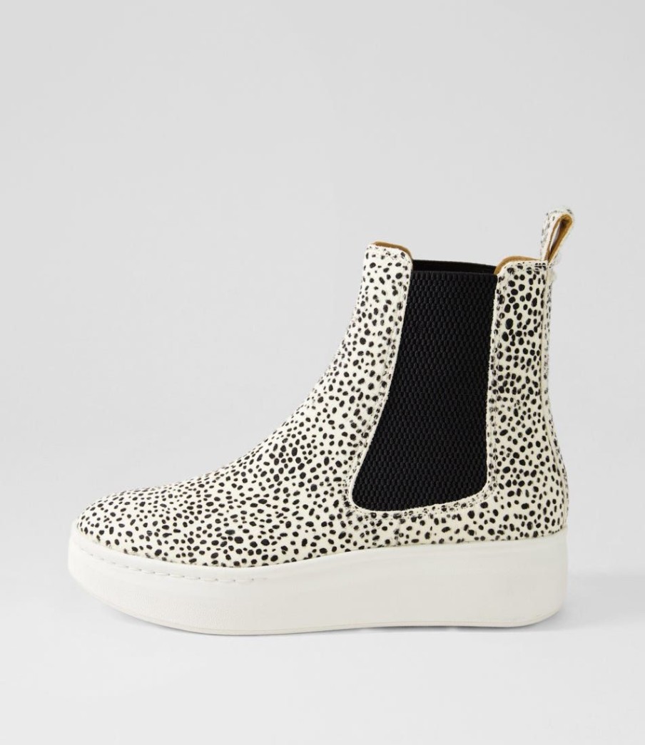 Shoes ROLLIE | Chelsea City Snow Leopard Pony Chelsea Boots