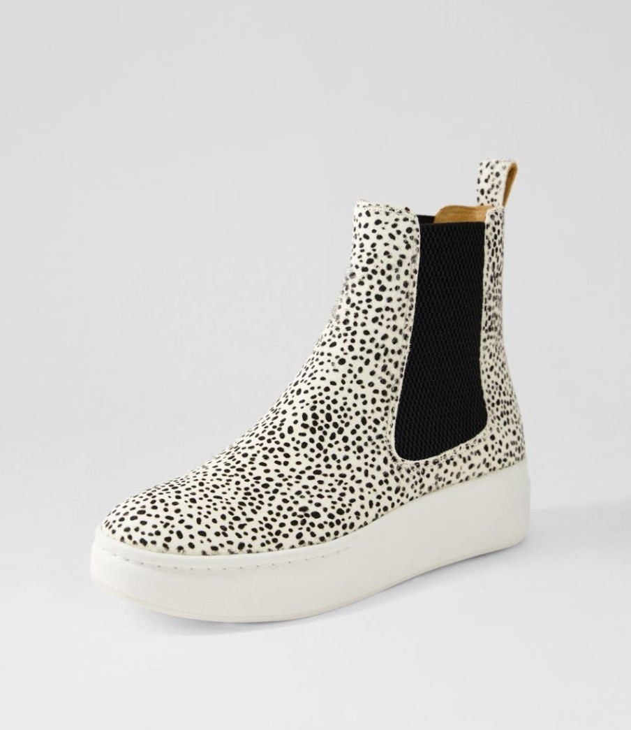 Shoes ROLLIE | Chelsea City Snow Leopard Pony Chelsea Boots