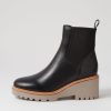 Shoes EOS | Pace Black Leather Chelsea Boots