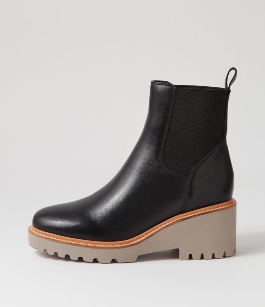 Shoes EOS | Pace Black Leather Chelsea Boots