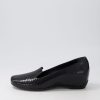 Shoes DIANA FERRARI | Fatima Black Snake Patent Leather Wedges