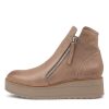 Shoes TOP END | Nene Warm Taupe Leather Ankle Boots Ts