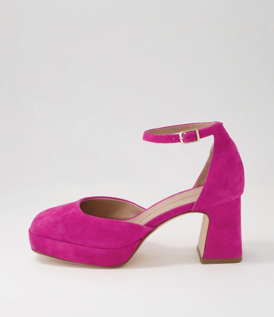 Shoes MOLLINI | Nest Fuchsia Suede Heels