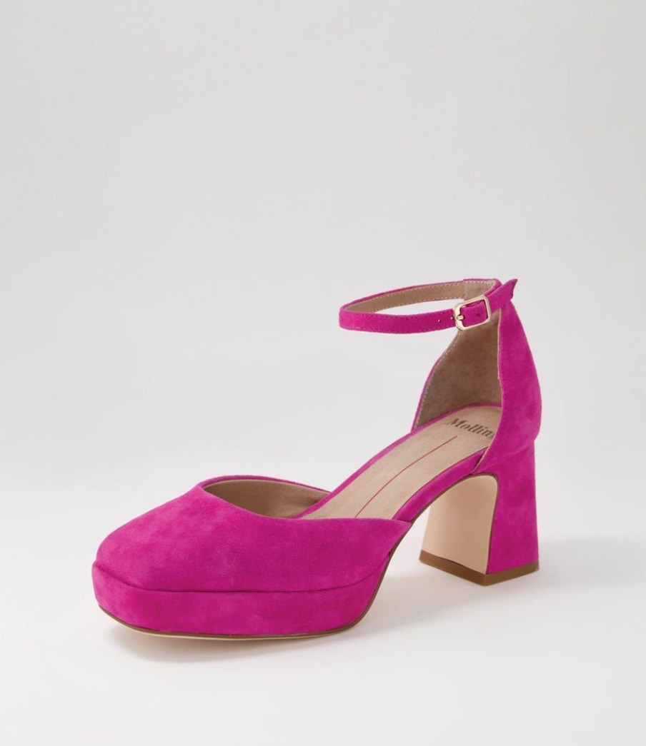 Shoes MOLLINI | Nest Fuchsia Suede Heels