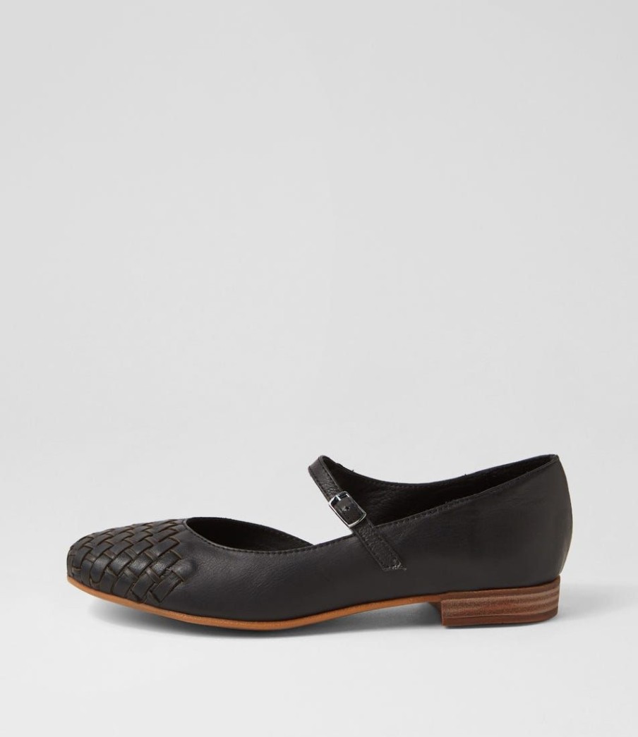 Shoes DIANA FERRARI | Reetta Black Leather Flat Shoes