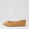 Shoes MOLLINI | Teliyer Dark Tan Leather Ballet Flats