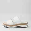 Shoes DJANGO & JULIETTE | Agota White Rope Leather Slides