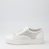 Shoes DJANGO & JULIETTE | Laider White Leather Mesh Sneakers Ws