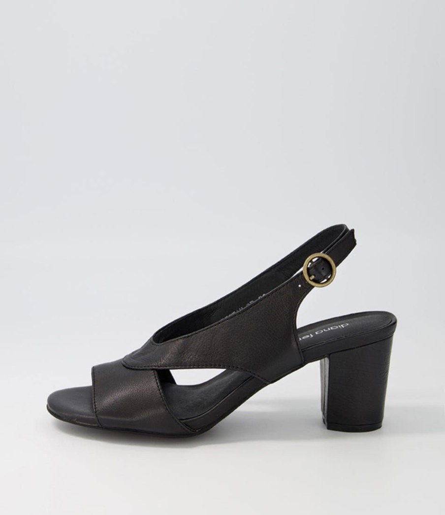 Shoes DIANA FERRARI | Cristah Black Leather Sandals