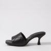 Shoes MOLLINI | Vazaar Black Leather Mules