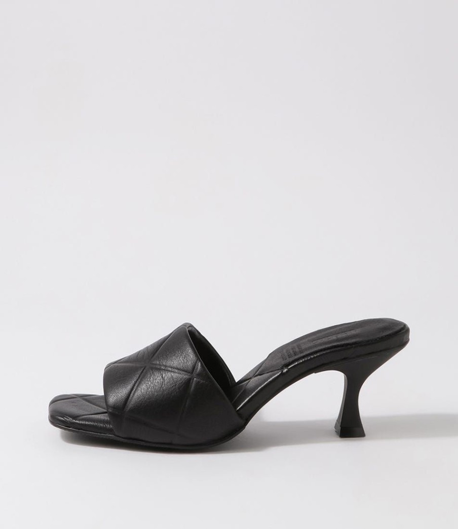 Shoes MOLLINI | Vazaar Black Leather Mules