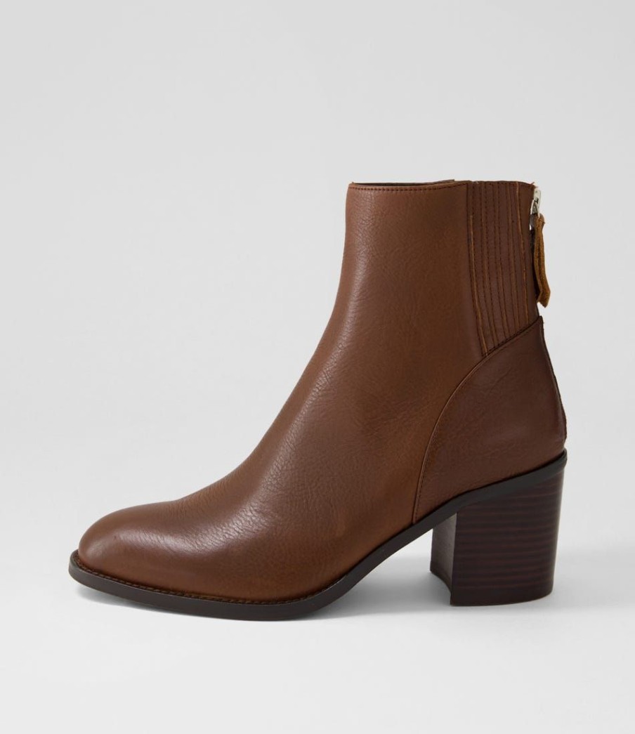 Shoes MOLLINI | Calley Dark Brown Leather Chelsea Boots